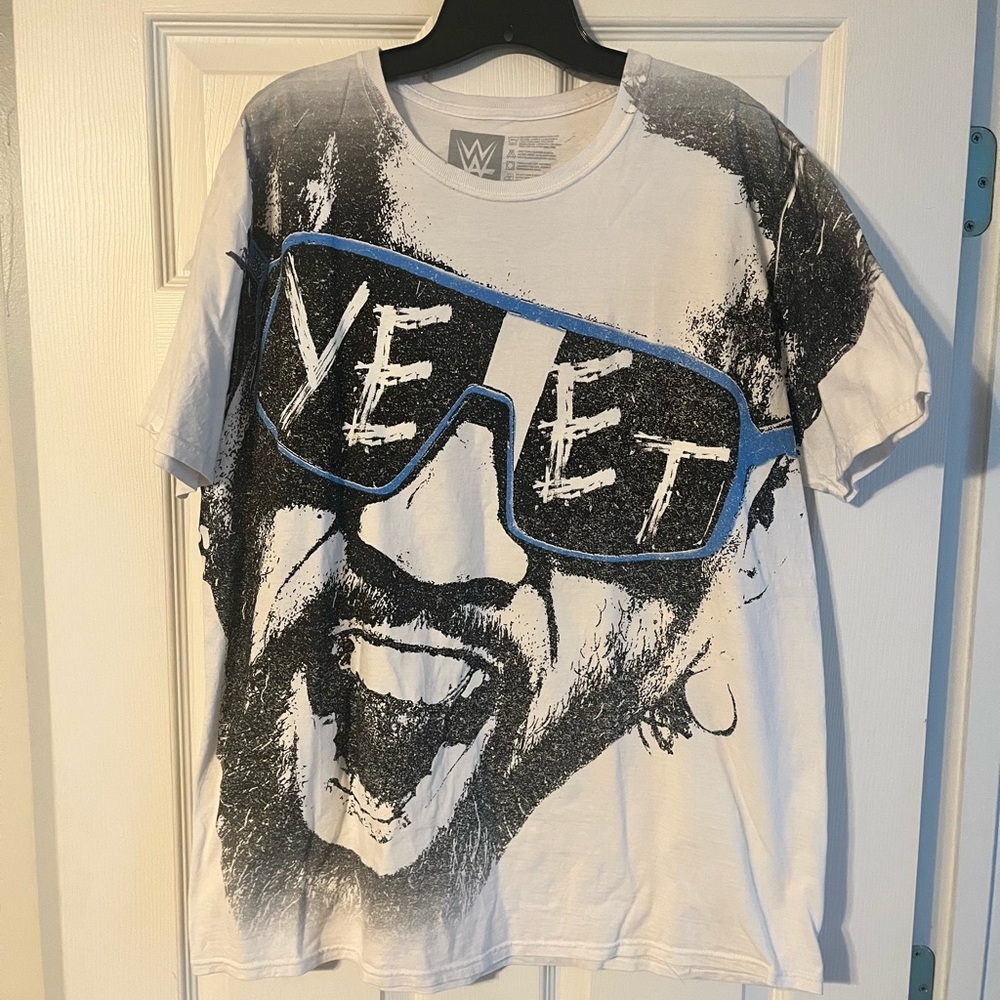 WWE Main Event Jey Uso White Graphic Men's T-Shirt